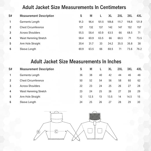 3-Layer Ultra Ventilated Sting-Proof Beekeeping Jacket with Dual Veil