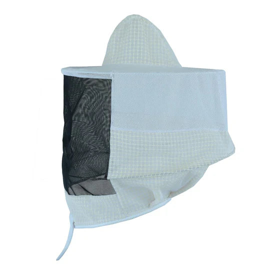 Bee Suit Replacement Veil Hat | Fencing and Round Veil for Beekeeping Jacket | White
