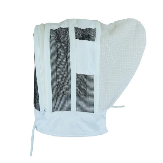 Bee Suit Replacement Veil Hat | Fencing and Round Veil for Beekeeping Jacket | White