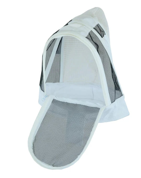Bee Suit Replacement Veil Hat | Fencing and Round Veil for Beekeeping Jacket | White